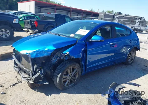 2018 Hyundai Elantra Sel z USA, uszkodzony, nr VIN 5NPD84LFXJH335174